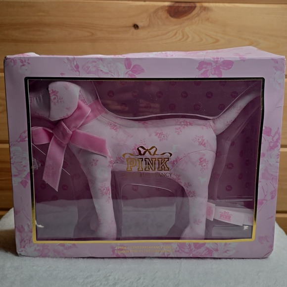 VICTORIA'S SECRET PINK X LOVE SHACK FANCY DOG *BRAND NEW* BEAUX ICONS VELVET BOW - Picture 10 of 11